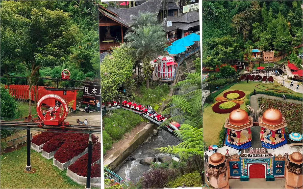 The Great Asia Africa menjadi destinasi wisata favorit di Lembang, Bandung, Jawa Barat dengan konsep keliling dunia dalam sehari.   (Instagram/thegreatasiaafricalembang)