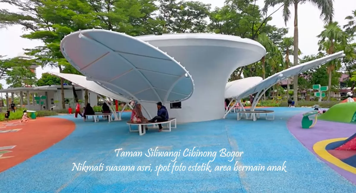Taman Siliwangi Cibinong Bogor cocok untuk healing gratis bersama keluarga dengan spot foto estetik dan bukit Teletubbies. (Instagram/bogor.istimewa)