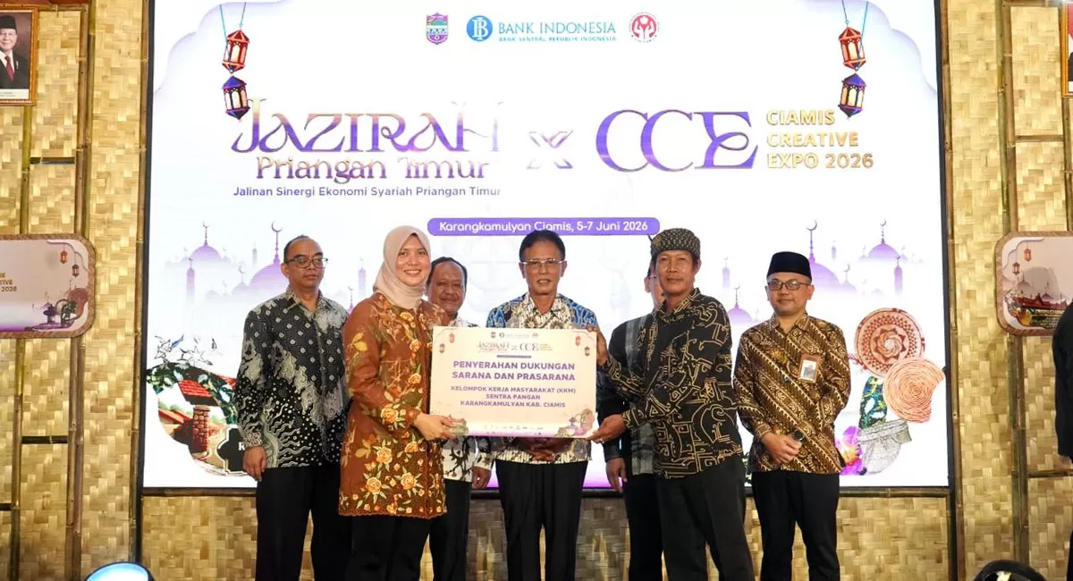 Bank Indonesia Tasikmalaya&nbsp;dan Pemerintah Kabupaten Ciamis gelar pameran Jalinan Sinergi Ekonomi Syariah (JAZIRAH) x Ciamis Creative Expo (CCE) 2026 di kawasan Karangkamulyan, Kabupaten Ciamis, Jumat (5/6/2026). (Dok. AMS)