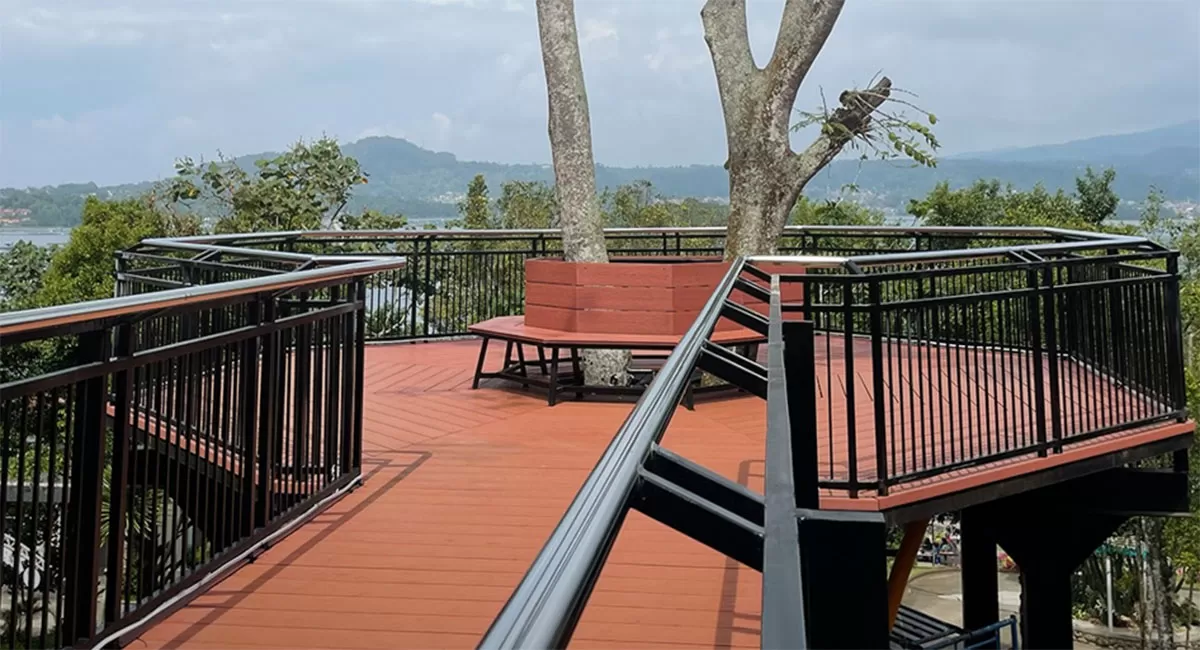Jagara Eco Park Kuningan hadir dengan view Waduk Darma, panorama Gunung Ciremai, dan suasana healing yang menenangkan.   (Instagram/jagaraeco.park)