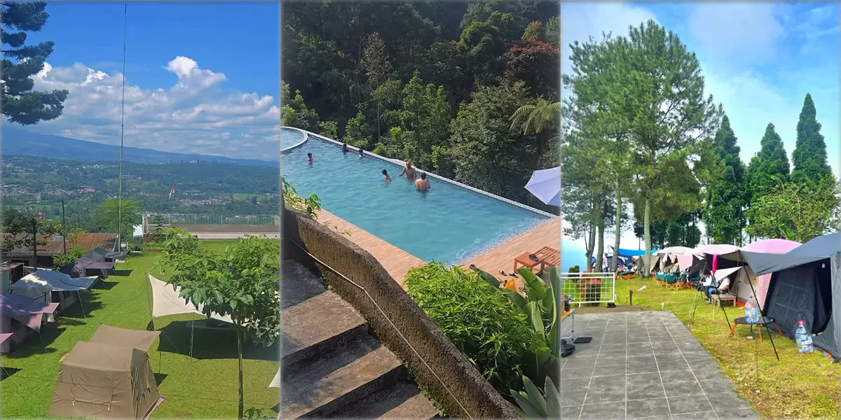 Pesona Bukit Damar di Megamendung menjadi camping ground favorit wisatawan dengan fasilitas lengkap dan suasana alam sejuk.   (Instagram/pesonabukitdamar)