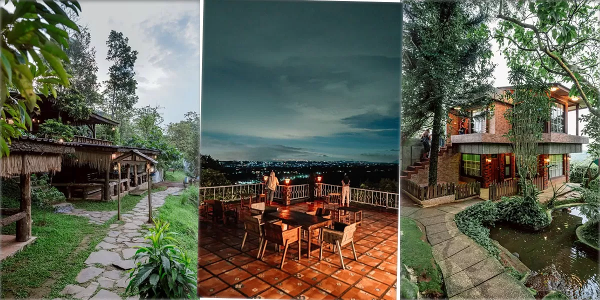 Wisata kuliner Cafe Alam Pancawati Bogor menawarkan suasana rumah panggung yang unik di tengah rindangnya hutan pinus.   (Instagram/kafealam_)
