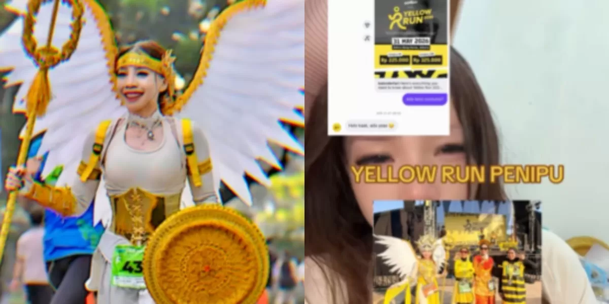 Yellow Run 2026 ramai diperbincangkan setelah dugaan penipuan kostum terbaik mencuat. Peserta mengaku kecewa usai lomba di GBK. (Instagram.com/@prettykowaas)