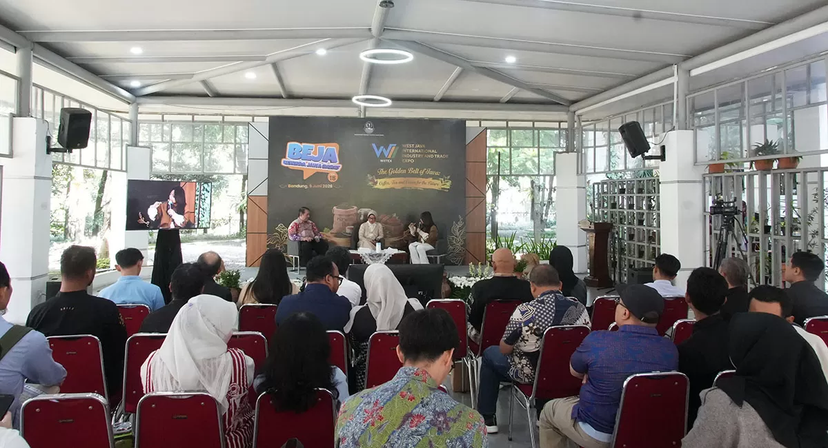 WIITEX 2026 memperluas pasar global teh kopi kakao Jabar lewat business matching dan kehadiran pembeli dari 11 negara. (Dok. Humas Jabar)