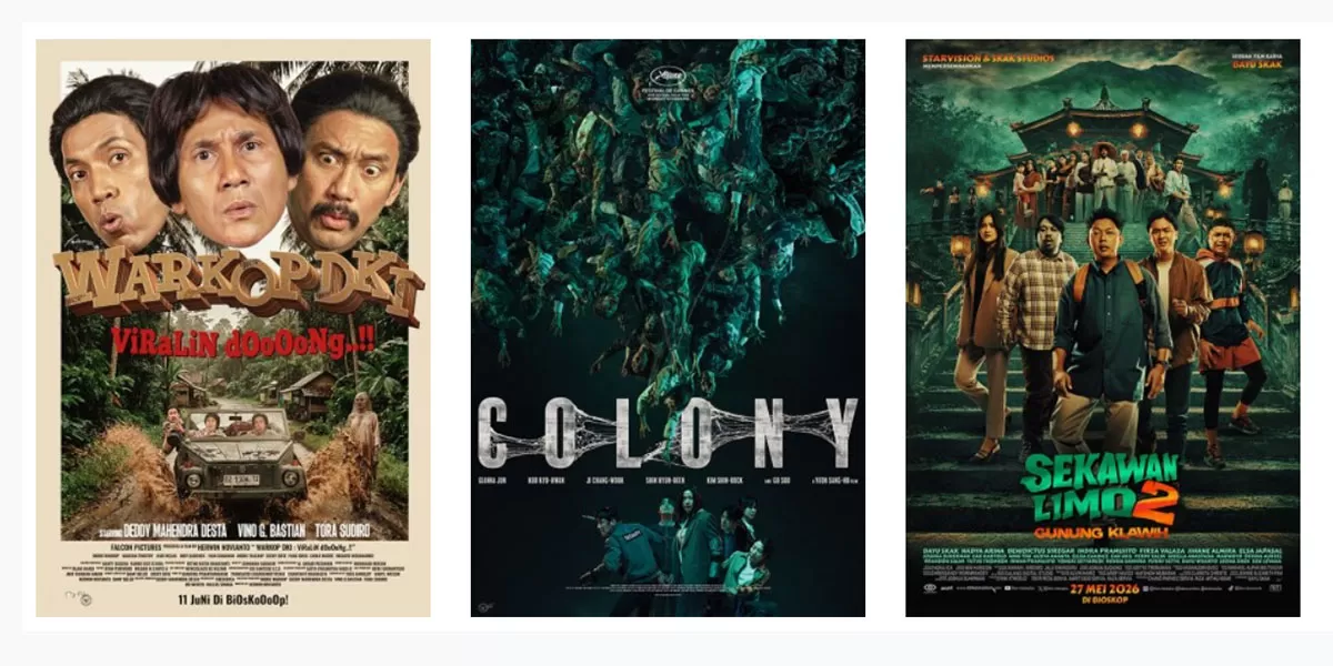 Cek jadwal film bioskop Tasikmalaya hari ini di Tasik XXI Plaza Asia dan Transmart, dari Colony hingga Warkop DKI terbaru. (Dok. Cinema21)