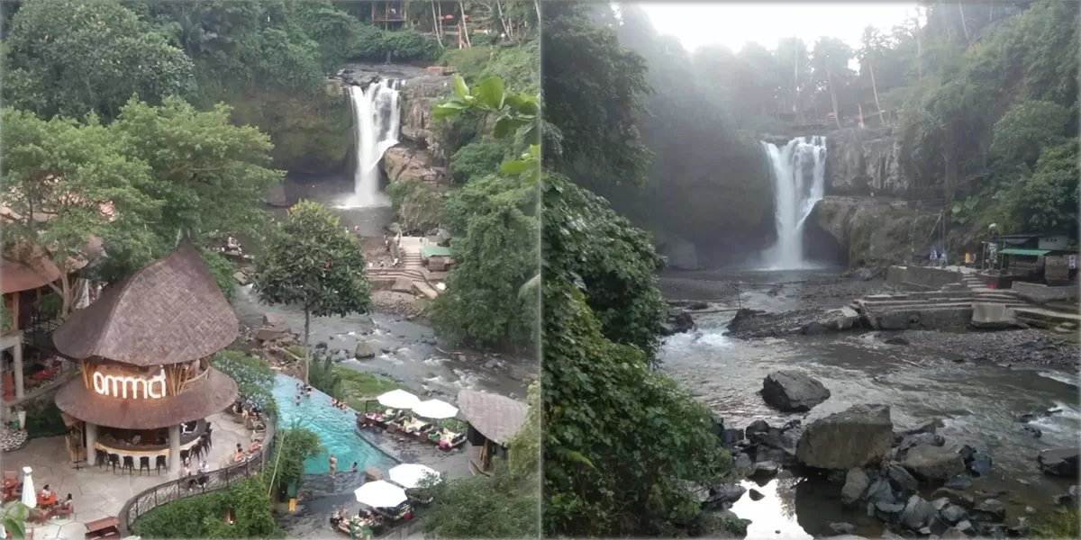 Air Terjun Tegenungan menjadi wisata alam Denpasar favorit di Bali dengan panorama asri, air jernih, dan spot foto menarik.   (Instagram/tegenungan_waterfall)