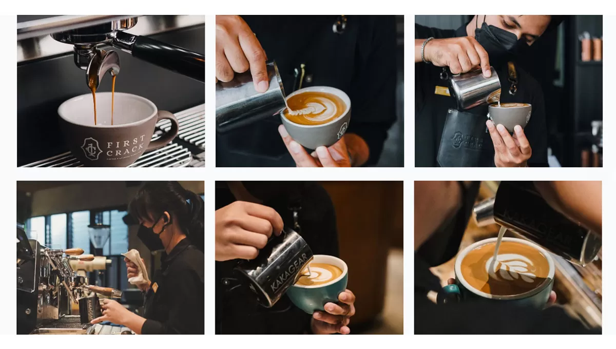 Tempat ngopi Jakarta First Crack Coffee menghadirkan kopi berkualitas dengan desain industrial modern yang nyaman dan instagramable.     (Instagram/firstcrck)