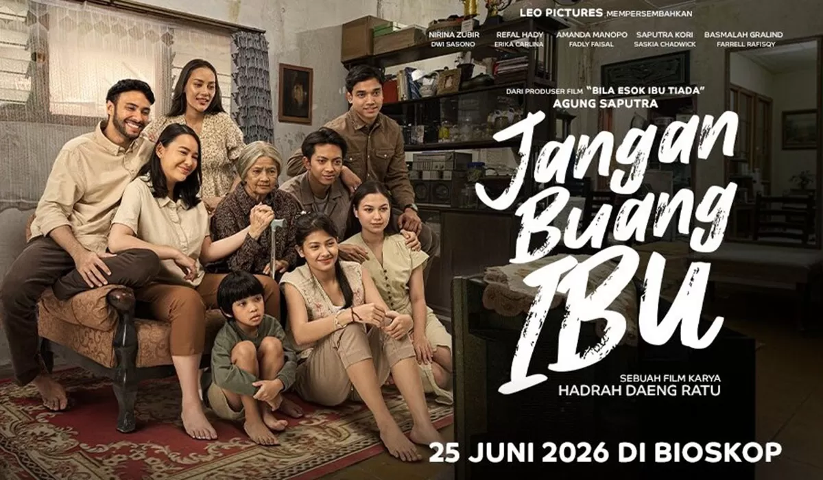 Jangan Buang Ibu resmi tayang perdana hari ini. Drama keluarga yang dibintangi Nirina Zubir, Refal Hady, dan Amanda Manopo. (Dok. Cinema21)