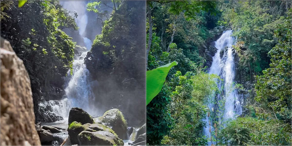 Curug Kanteh di Lebak Banten menjadi wisata alam tersembunyi dengan air terjun 80 meter yang masih sepi pengunjung. (Instagram/curug_kanteh)