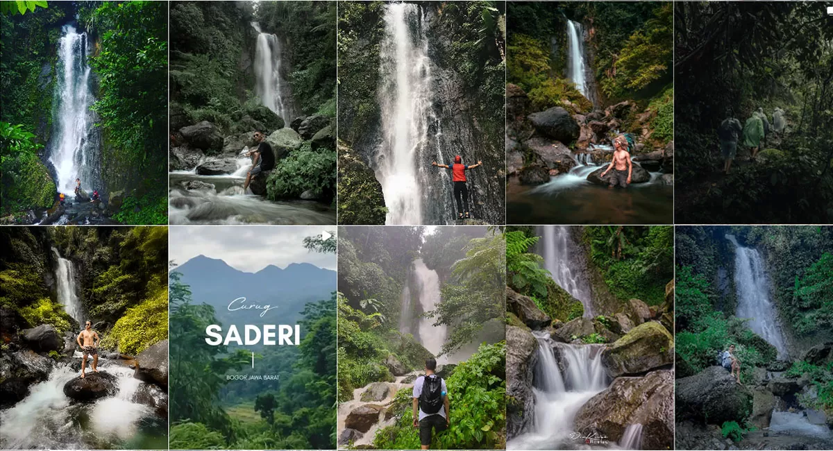 Curug Saderi Bogor menawarkan trekking ringan 15 menit, suasana asri, dan cocok untuk healing pecinta alam. (Tangkapan layar Instagram curug saderi)