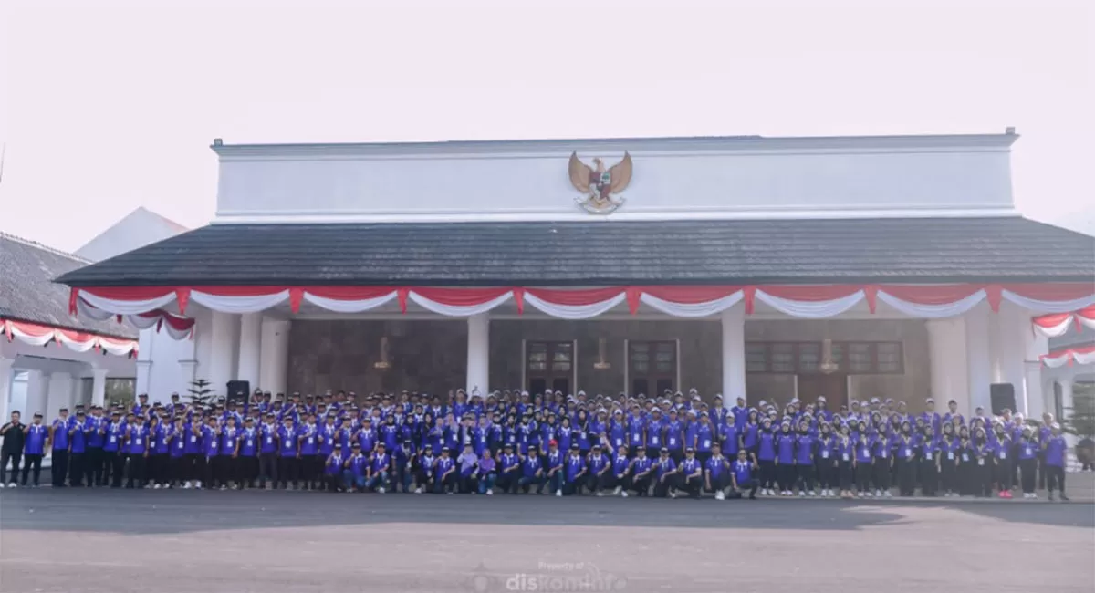 Kontingen Kabupaten Ciamis resmi dilepas menuju POPWILDA dan PORSENITAS 2026. Bupati dorong prestasi dan sportivitas atlet,&nbsp;Jumat (19/6/2026). (Dok. Prokopim Ciamis)