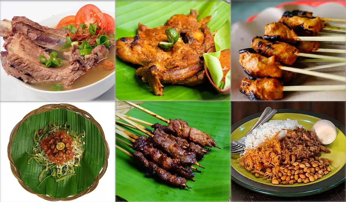 Kuliner khas Lombok seperti Ayam Taliwang, Bebalung, dan Sate Bulayak menyajikan cita rasa pedas gurih yang bikin ketagihan wisatawan. (Dok. Pemerintah Provinsi NTB)