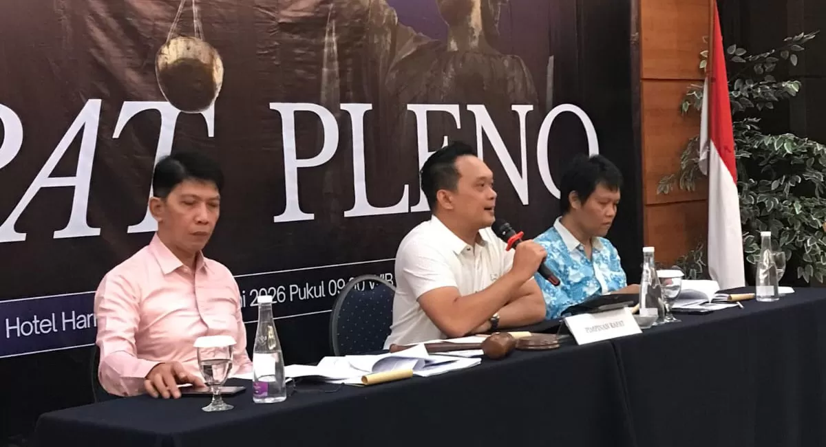 Rapat pleno DPC Perhimpunan Advokat Indonesia (PERADI) Kota Tasikmalaya yang digelar di salah satu hotel di Kota Tasikmalaya, Sabtu (20/06/2026). (Dok. AMS)