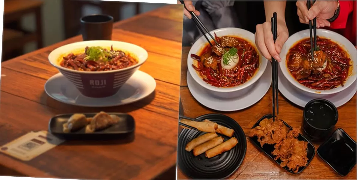 Roji Ramen Jaksel hadir dengan nuansa ala Tokyo Jepang lengkap dengan lorong khas dan menu ramen halal yang menggugah selera.     (Instagram/rojiramen.id)