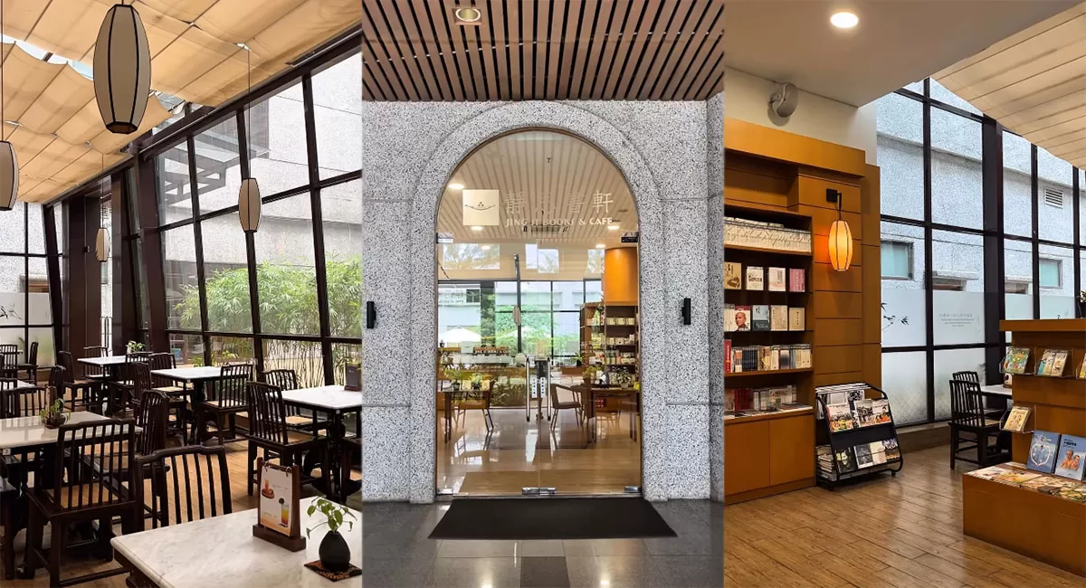 Wisata kuliner di PIK Jakarta Utara tak selalu ramai. Jing Si Books &amp; Cafe menghadirkan suasana tenang untuk relaksasi dan membaca.     (Instagram/jingsibooksandcafe)