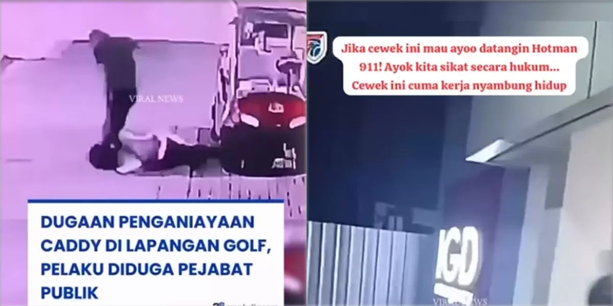 Kasus penganiayaan caddy golf yang sempat viral di media sosial.  (Insta/hotmanparisofficial)