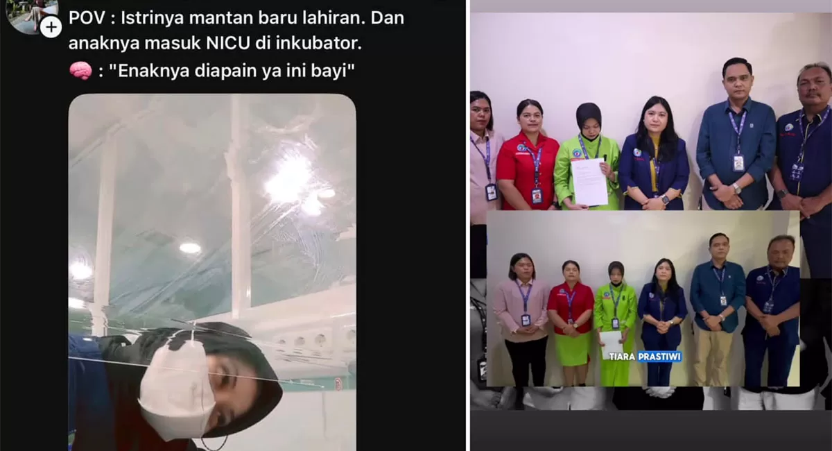 Oknum nakes RS Efarina Etaham Siantar resmi resign usai konten bayi NICU viral. Permintaan maaf disampaikan kepada publik. (Threads/chatbidan.id - Instagram/rsefarinaetahamsiantar)