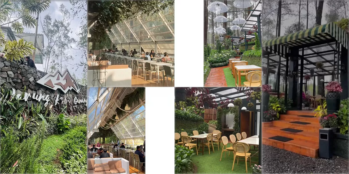 Isi libur panjang di Bandung dengan mengunjungi cafe hutan pinus yang populer. Wisata Bandung makin berkesan berkat suasana alam dan cafe estetik.   (Instagram/warungkopigunung - lapineacafe)