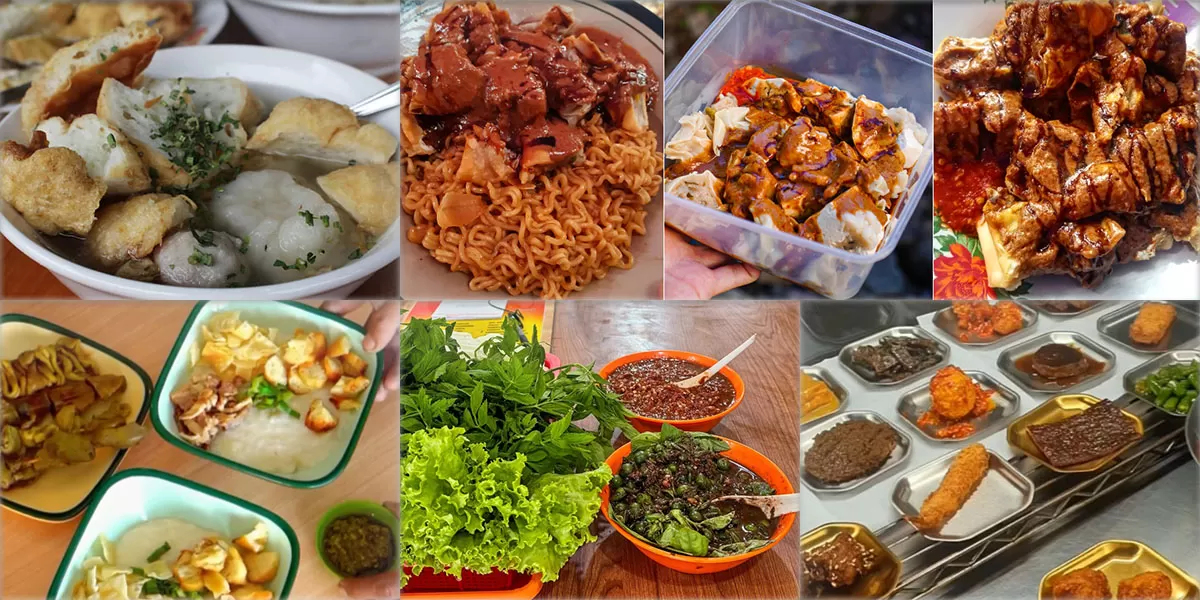 Isi libur panjang di Bandung dengan menjelajahi wisata kuliner legendaris. Kuliner Bandung ini wajib dicoba karena enak dan selalu ramai.   (Instagram/cuankieserayu - warungnasi_ibuimas - nasi_kalong - buburhayam_bejo)