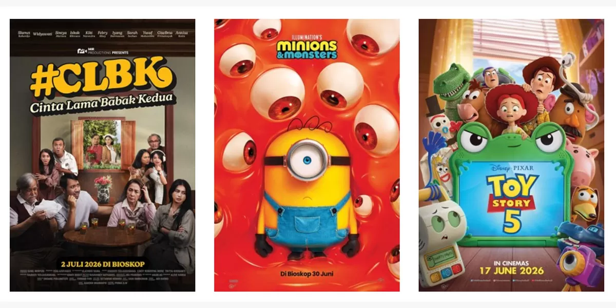Jadwal film bioskop Tasik XXI Plaza Asia dan Transmart hari ini, 2 Juli 2026. Simak jam tayang film terbaru beserta harga tiketnya. (Dok. Cinema)