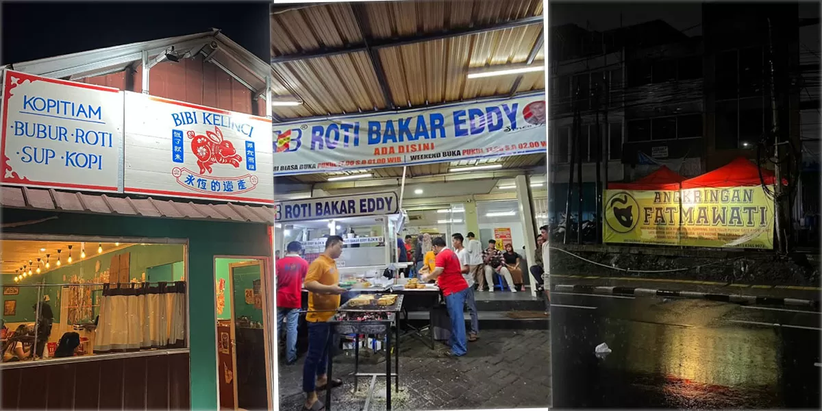 Lapar tengah malam? Coba kuliner malam Jakarta Selatan, mulai Bibi Kelinci hingga kuliner 24 jam yang siap mengenyangkan perut.   (Instagram/bibikelinci.kopitiam - toekangmakan - angkringanfatmawati)