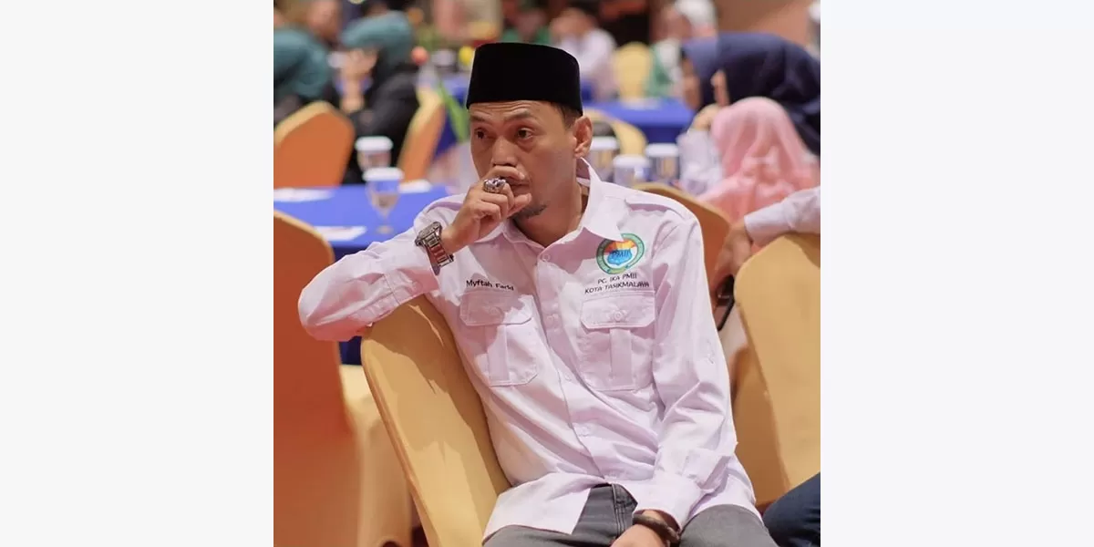 Myftah Farid, S.IP., Ketua Generasi Muda NU Kota Tasikmalaya menegaskan APEKSI 2026 harus membawa manfaat bagi Kota Tasikmalaya. (Dok. AMS)