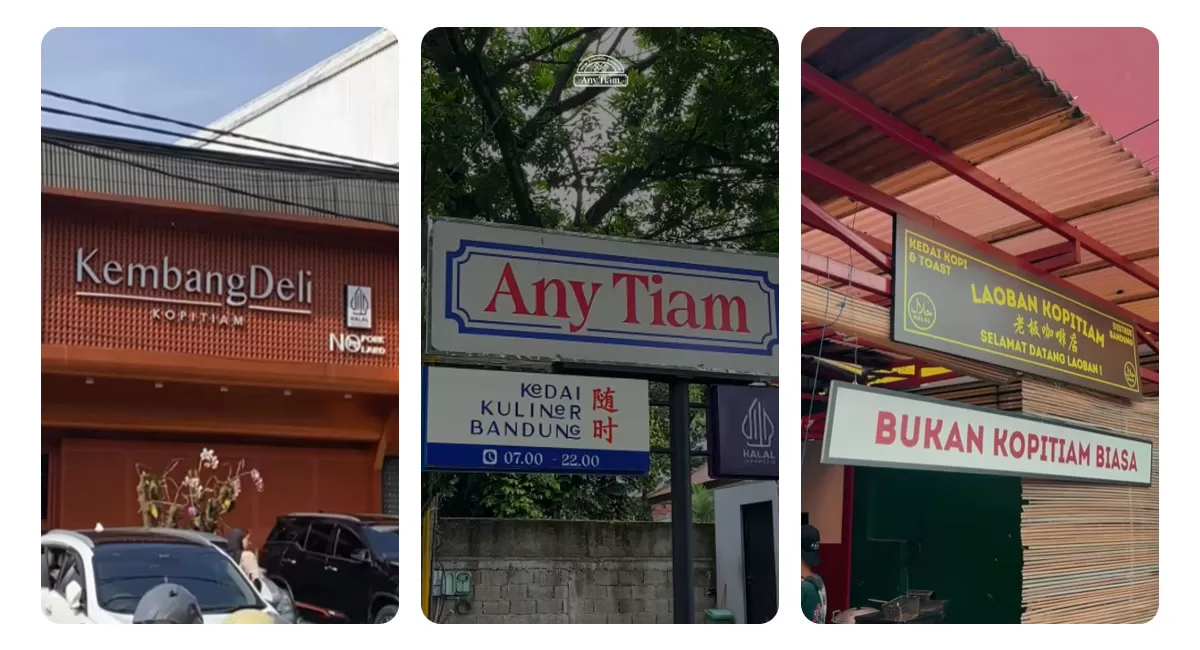 Cari kopitiam di Bandung? Nikmati tempat sarapan dengan menu halal, kopi khas, dan suasana nyaman yang pas untuk berkumpul bersama.   (Instagram/kembangdeli - anytiam.id - laoban.bandung)