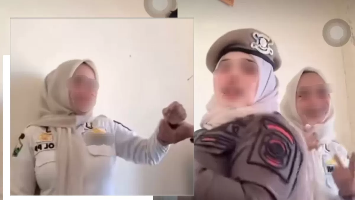 Video anggota Satpol PP-WH Bireuen berjoget viral. Akun resmi ramai komentar warganet yang menyoroti dugaan pelanggaran etika. (TikTok/3.dara27)