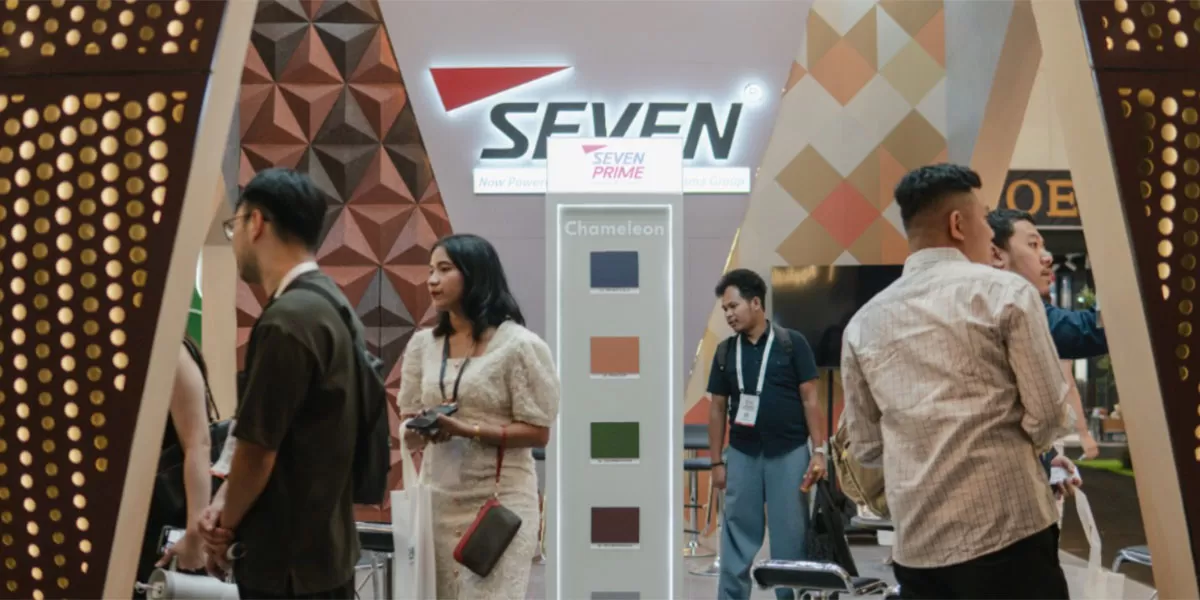 Impack Pratama Group memperkenalkan ACP SEVEN di IndoBuildTech Expo 2026 sebagai solusi panel aluminium premium untuk bangunan modern. (Dok. Promedia)