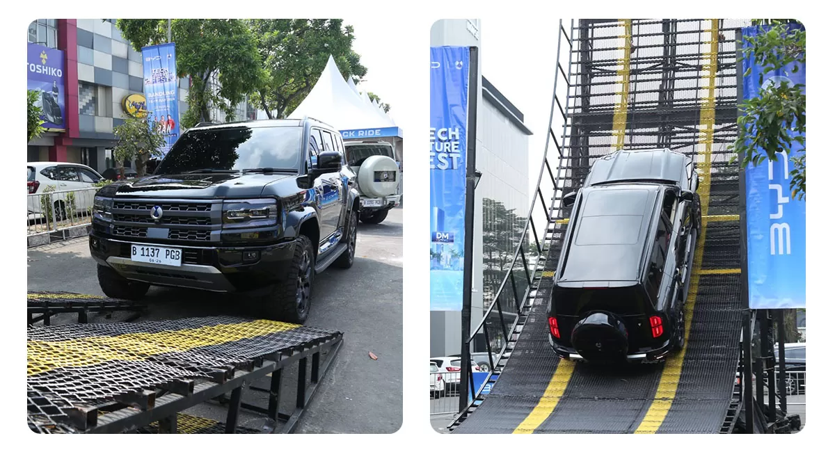 BYD Tech Culture Fest 2026 resmi digelar di Bandung dengan menghadirkan teknologi Dual Mode, test drive, dan pengalaman kendaraan elektrifikasi. (Dok. BYD)