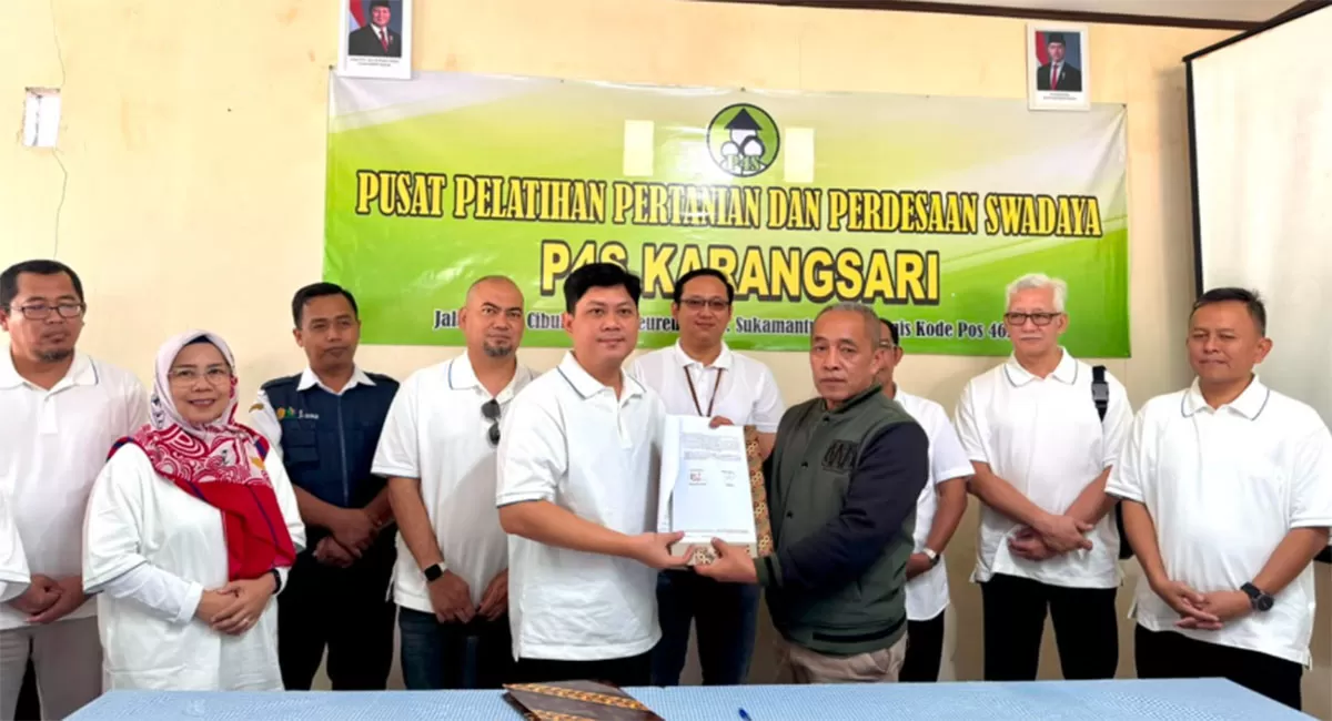 TPID se-Provinsi Banten bersama para pemangku kepentingan di Priangan Timur menyepakati Kerja Sama Antar Daerah (KAD) komoditas cabai antara BUMD Pangan Kabupaten Tangerang dan Gapoktan Karangsari Kabupaten Ciamis, Rabu (22/7/2026). (Dok. AMS)