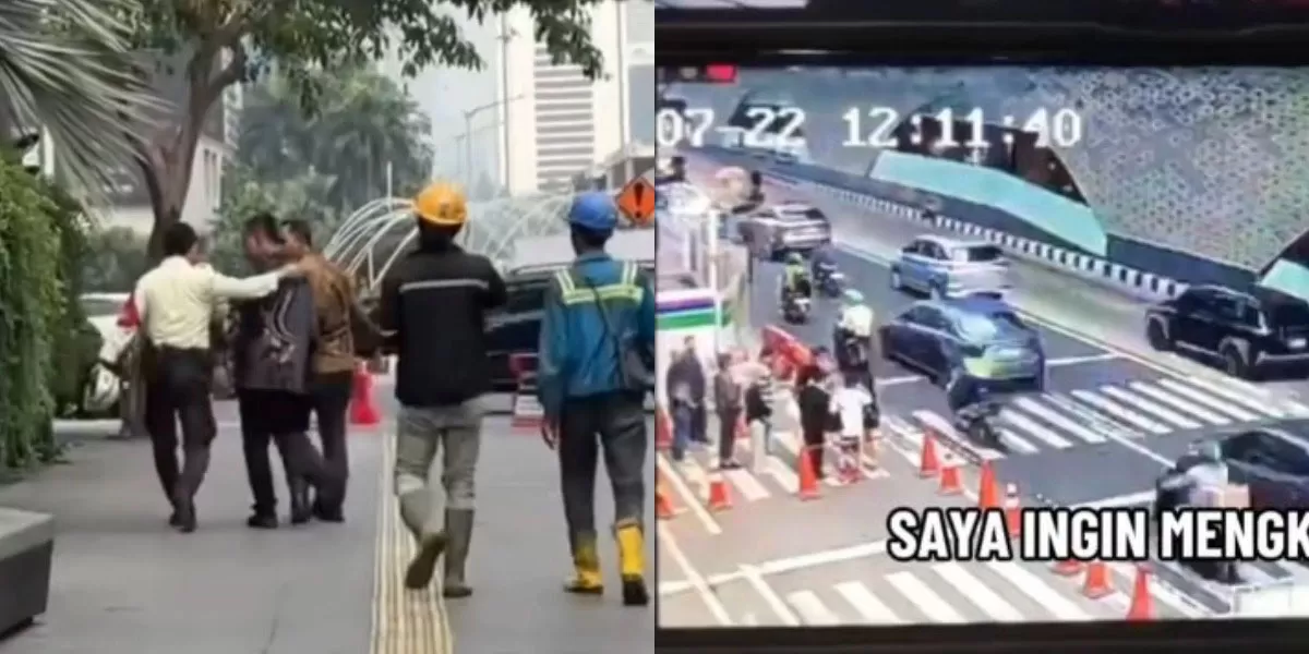 Menyoroti kronologi viralnya video dugaan satpam dipaksa bersujud usai tegur sopir Alphard di Bundaran HI, Jakarta Pusat.    (Instagram.com/@undercover.id)