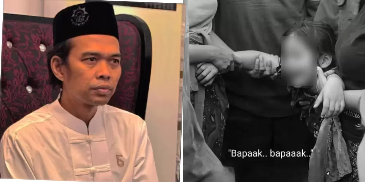 Gadis kecil di Bali menangisi ayahnya yang tewas dikeroyok massa. UAS ikut menyoroti tragedi itu dan mengingatkan bahaya main hakim sendiri.   (Instagram.com/@ustadzabdulsomad_official)