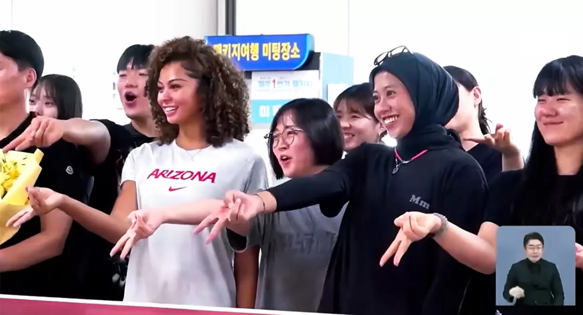 Megawati dan Jordan Wilson ke Jeju bersama Hyundai Hillstate. Keduanya berpeluang membangun chemistry sebelum V League 2026/2027 dimulai. (Dok. KBS Sports)