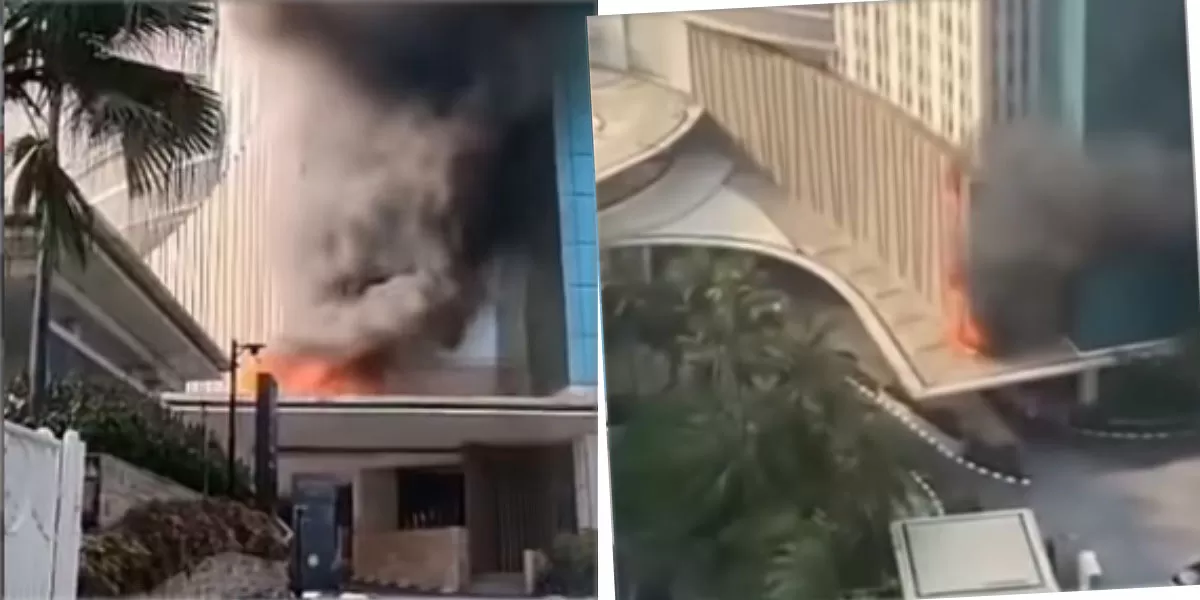 Kebakaran Hotel Pullman Jakbar ditangani 14 unit damkar dan 70 personel. Dugaan korsleting listrik masih diselidiki petugas di lokasi kejadian, pada Sabtu, 1 Agustus 2026.   (Instagram.com/now.jkt)