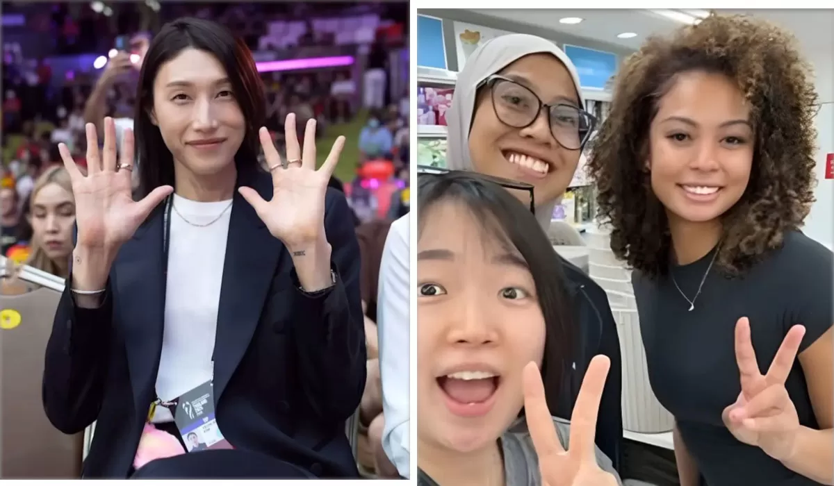 Megawati Hangestri dan Kim Yeon Kyung bertemu dalam atmosfer Top Club Super Match 2026, saat Hyundai Hillstate membawa Jordan Wilson ke Jeju. (Instagram/teammegakorea)
