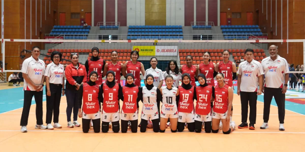 Timnas voli putri Indonesia menutup putaran pertama SEA V Cup Putri 2026 dengan kemenangan 3-1 atas Filipina dan finis di posisi ketiga. (Instagram/indonesian_volleyball)