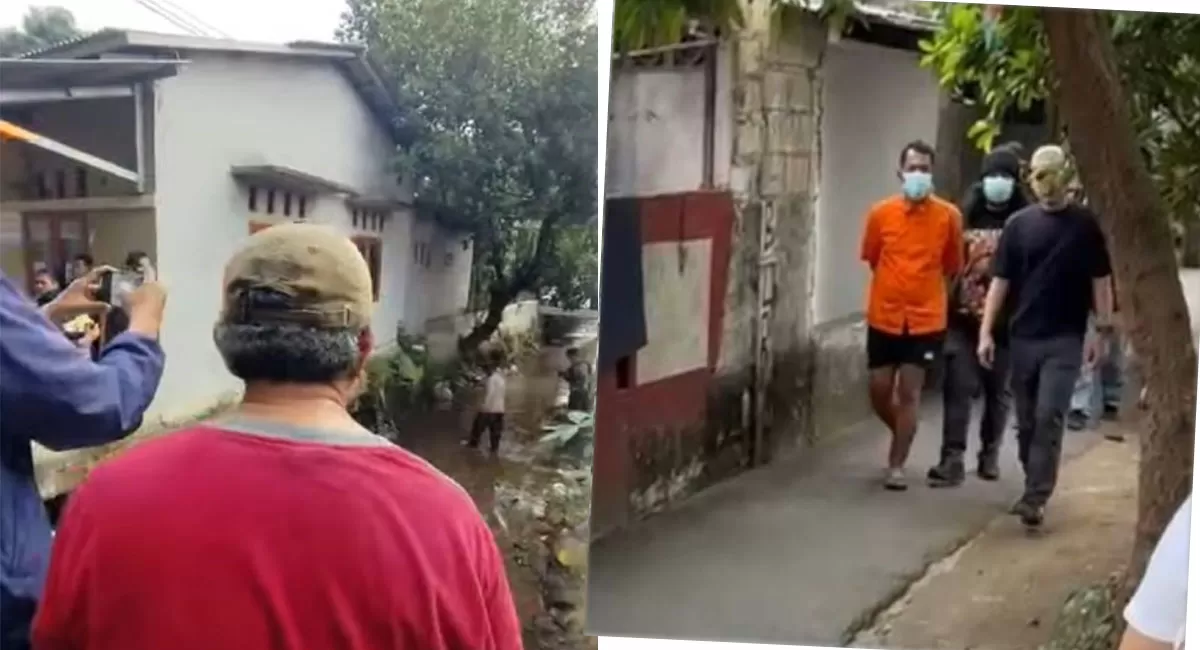 Pencarian potongan kaki korban mutilasi Depok terus dilakukan. Polisi menghadirkan tersangka Saepullah dan mengerahkan K9 Polri.   (Threads/tiaza1010)