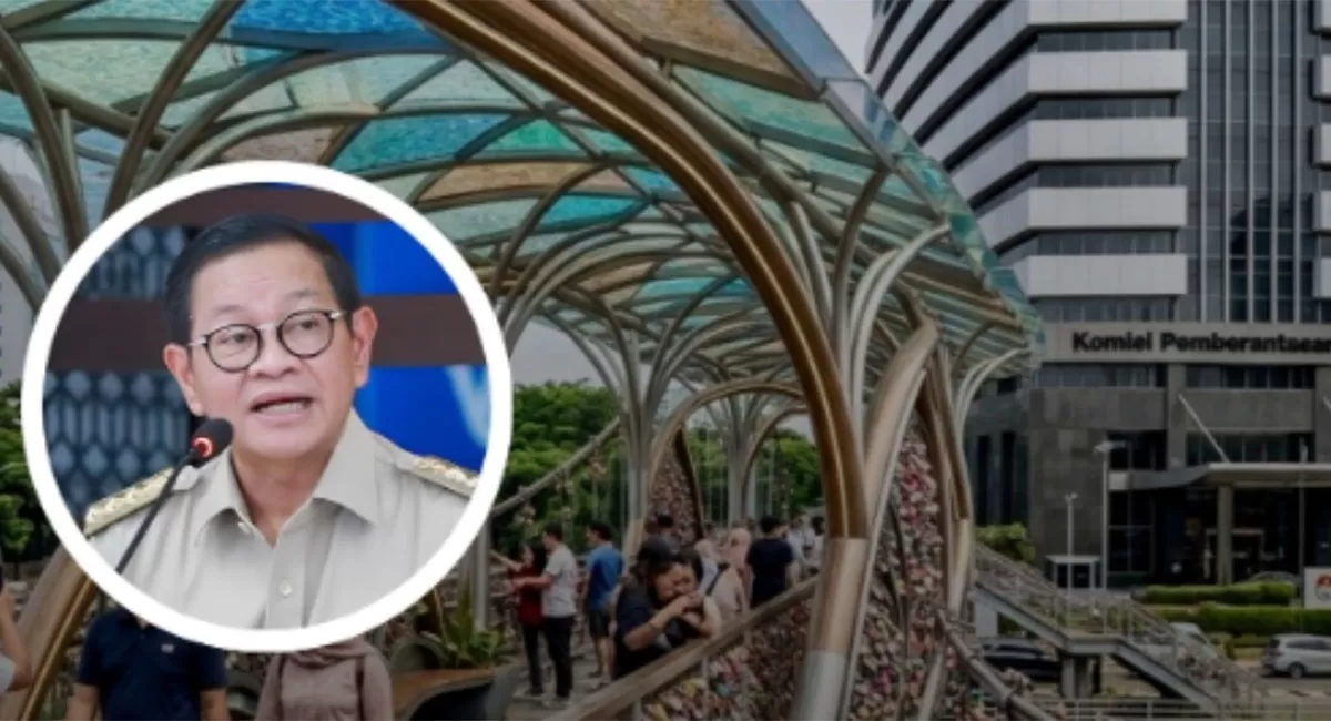 JPO Love Hate Relationship di Rasuna Said dibongkar Pemprov DKI. JPO lama akan diganti, sementara jembatan baru tetap dipertahankan. (Instagram.com/@jakartaview.id)