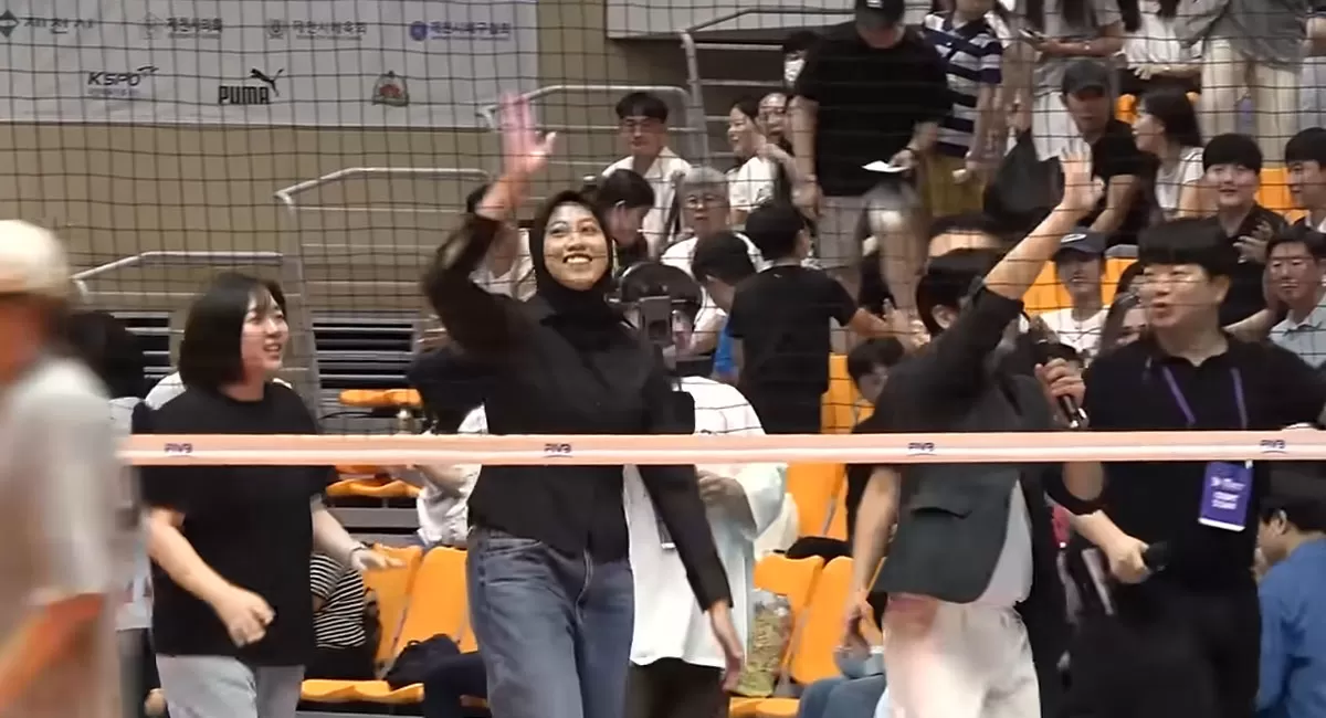 Megawati Hangestri disebut Kim Yeon Koung Indonesia. Julukan ini muncul setelah kiprahnya di V League membuat namanya kini dikenal fans Korea Selatan. (Instagram/hdecvolleyballteam)