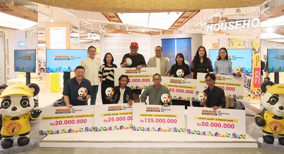 MR.D.I.Y. Indonesia Art Competition 2026 memilih tujuh pemenang dari lebih 1.500 karya. Mereka siap mewakili Indonesia di tingkat regional. (Dok. Promedia)
