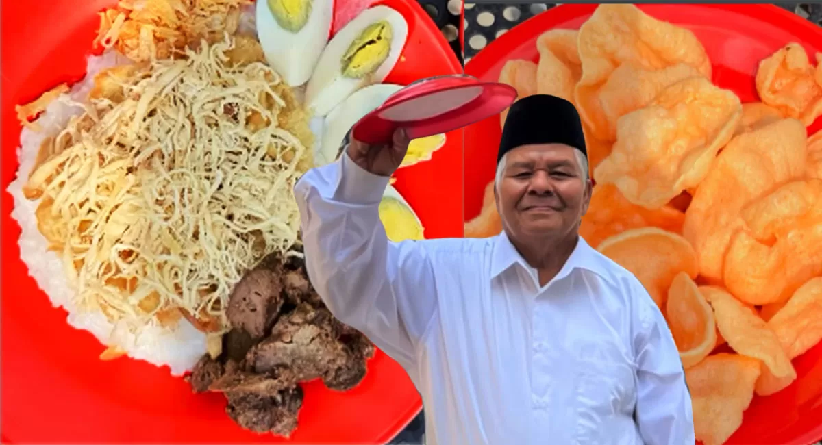 Bubur Ayam Mang H Oyo Bandung punya ciri khas bubur kental dan gurih. Berdiri sejak 1976, tempat ini tetap ramai hingga kini. (Instagram/buburayammangoyo)