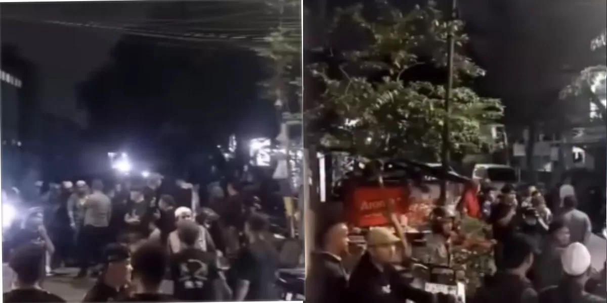 Rumah MC tantangan hafalan Al Quran berhadiah miras di Bekasi didatangi massa. Polisi mengungkap rumah tersebut sudah 2 atau 3 bulan kosong. (Instagram.com/infojawabarat)