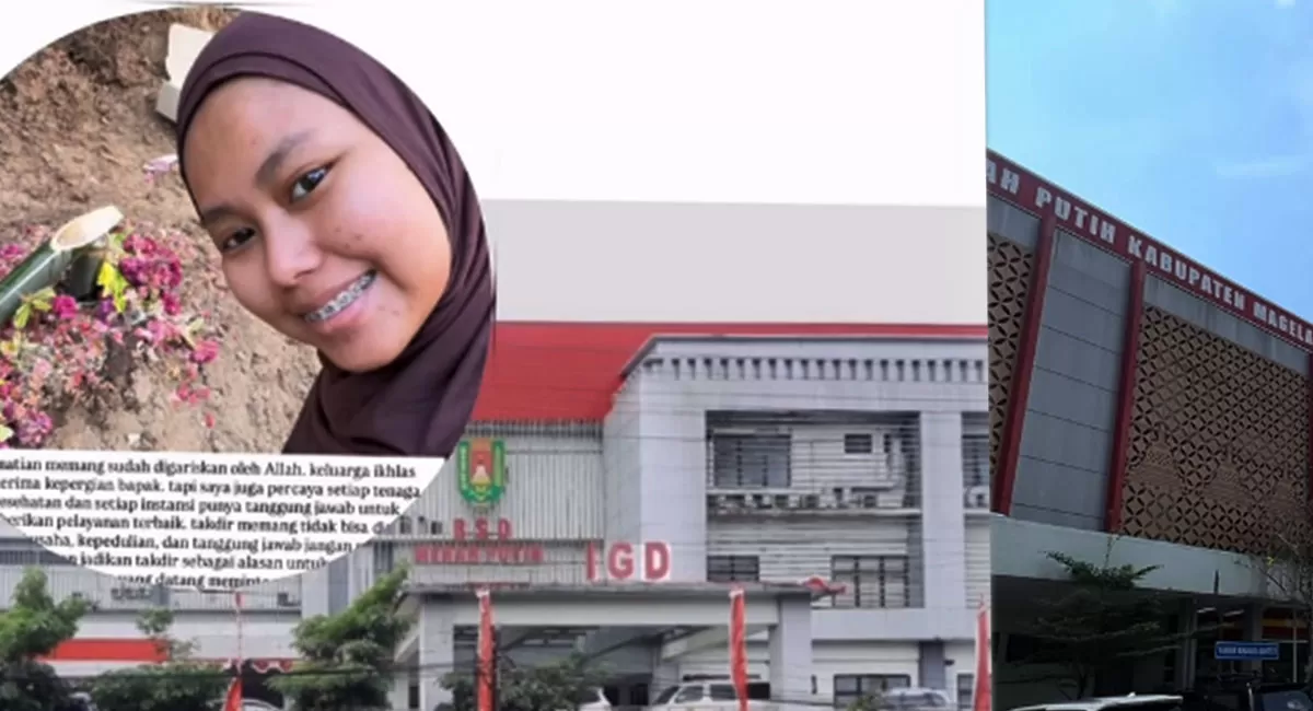 Nidia Aurelia membagikan kisah duka setelah ayahnya wafat. RSUD Merah Putih Magelang menanggapi sorotan pelayanan RSUD Merah Putih secara terbuka pun. (Instagram.com/magelang_raya)
