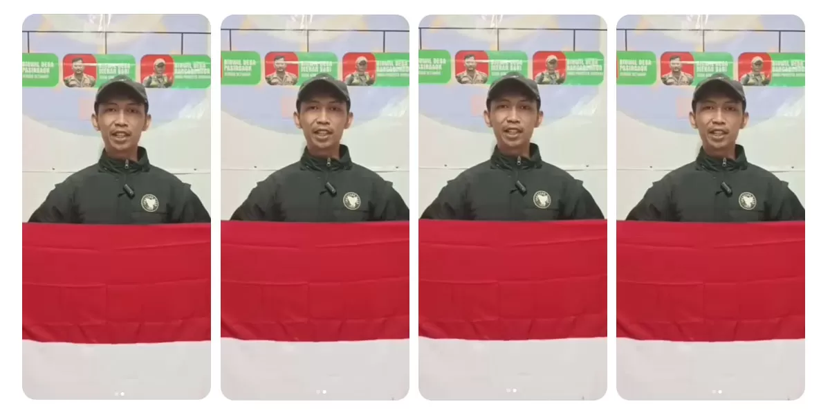 Tukang cukur Bogor Nur Hidayat meminta maaf usai viral soal bendera Merah Putih. Ia kini menegaskan Indonesia sudah merdeka dan meminta maaf. (Instagram/undercover.id)