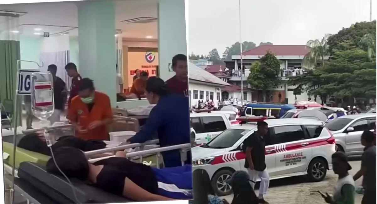 Keracunan MBG di Berastagi bikin kepanikan. Siswa Berastagi dievakuasi, sementara SMAN 1 Berastagi mencatat korban terbanyak serta mendapat perawatan. (Threads/zumaahmad)