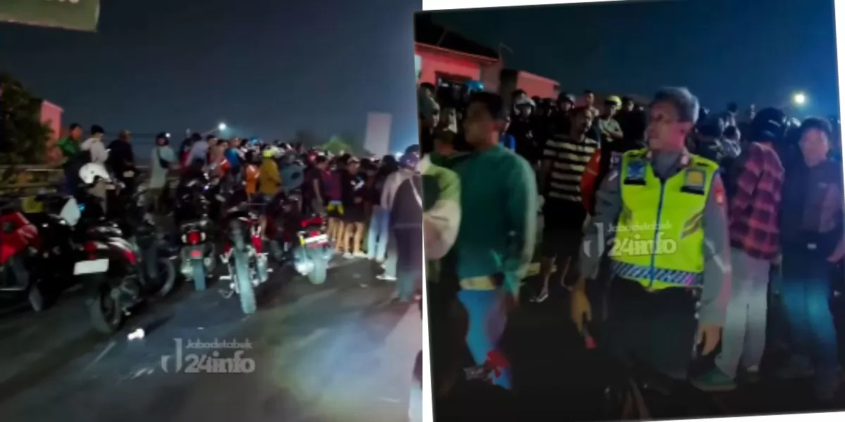 Kecelakaan Kranji Bekasi menewaskan pasutri di Flyover Kranji. Motor PCX bertabrakan dengan truk wing box. Polisi ungkap dugaan penyebab tabrakan maut (Instagram.com/@jabodetabek24info)