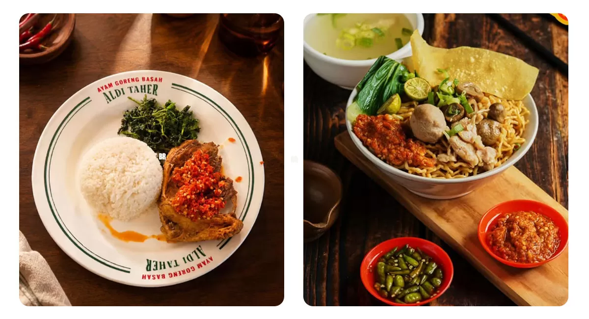 Cari tempat makan Jakarta Selatan untuk santap malam? Ada ayam goreng 24 jam dan bakmi daging bakar yang menarik dicoba saat lapar melanda.   (Instagram/ayamgorengbasah.alditaher - bakmiedaginglegenda)