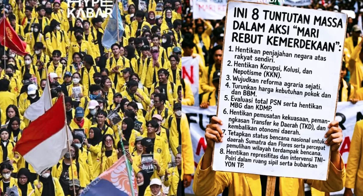 Demo mahasiswa di Jakarta pada 18 Agustus 2026 mendapat pengamanan ketat. Polisi mengamankan 21 orang dan menyiagakan 9.242 personel. (Threads/hypekabar)