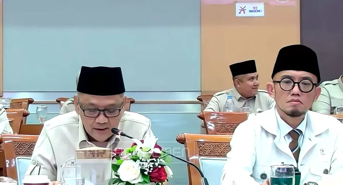 Biaya Haji 2027 diusulkan Rp107,34 juta per jemaah, tetapi Bipih turun menjadi Rp42,93 juta. Kemenhaj juga menjanjikan layanan lebih baik. (Tangkapan layar YouTube Parlemen TV)